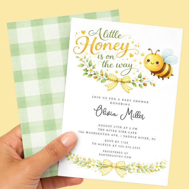 Invitation à la Baby Shower "Un Petit Bébé Chéri" (Créateur téléchargé)