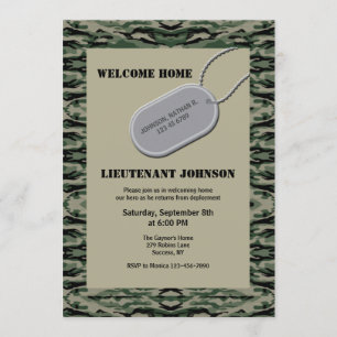 Invitation à la balise de chien militaire