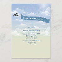 Invitation à la bannière d'avion