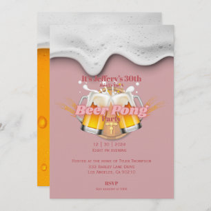 Invitation à la bière pong