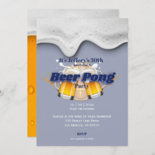 Invitation à la bière pong