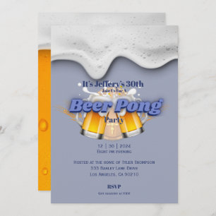 Invitation à la bière pong