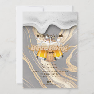 Invitation à la bière pong