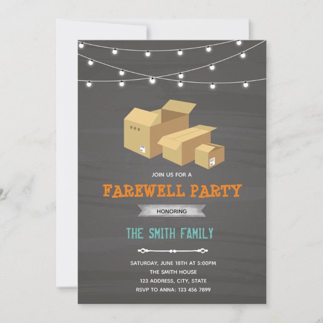 Invitation à la boîte d'expédition (Devant)