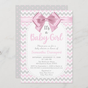 Invitation à la boussole Baby shower de Chevron ro