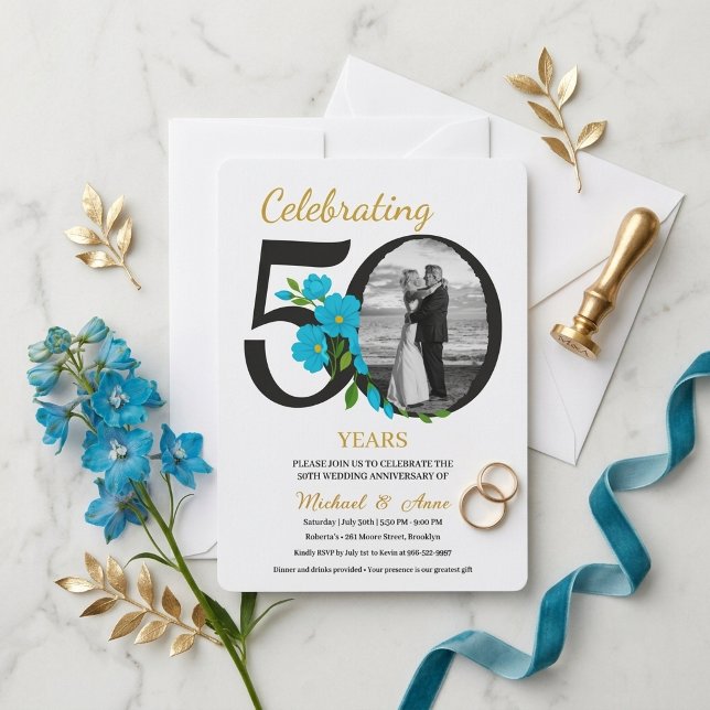 Invitation à la célébration d'anniversaire de mari (Créateur téléchargé)