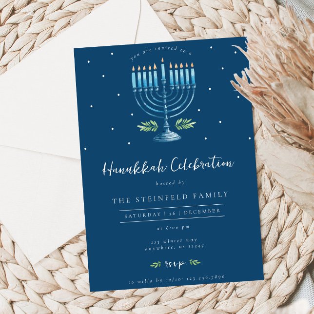 Invitation à la célébration de Hanoukka (Créateur téléchargé)