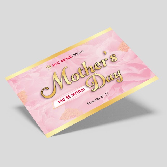 Invitation à la Célébration de la Fête des Mères à (Créateur téléchargé)