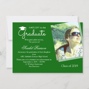 Invitation à la célébration de la graduation verte