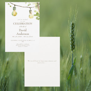 Invitation à la célébration de la vie avec verdure
