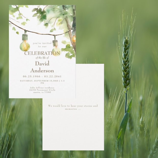 Invitation à la célébration de la vie en l'honneur (Créateur téléchargé)