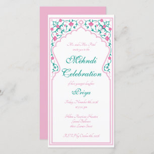 Invitation à la célébration de Mehndi