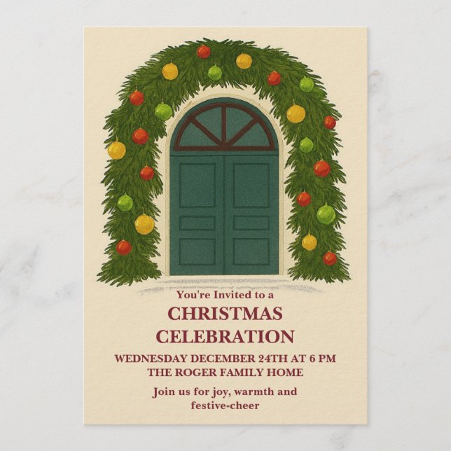 Invitation à la célébration de Noël (Devant)
