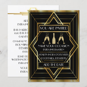 Invitation à la célébration du Champagne Deco