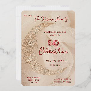 Invitation à la célébration élégante de l'Eïd  Inv