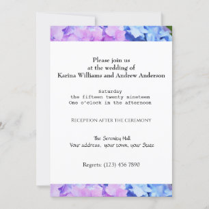 Invitation à la cérémonie de mariage