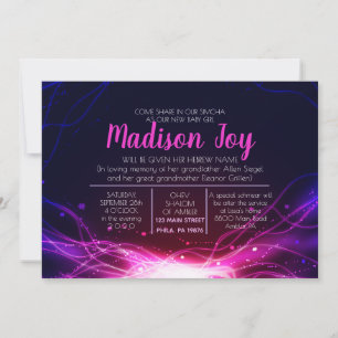 INVITATION À LA CÉRÉMONIE DE NOMINATION JUIVE D'EN