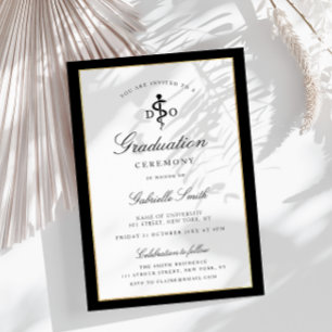 invitation à la cérémonie de remise de diplômes DO