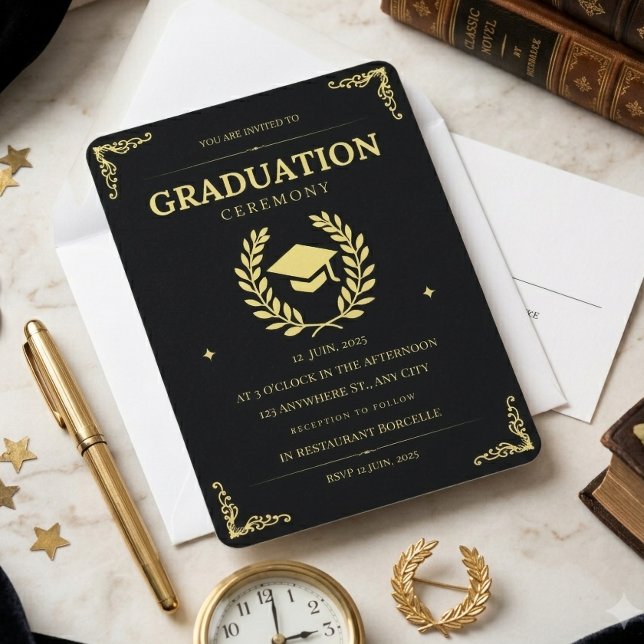 Invitation à la cérémonie de remise des diplômes | (Créateur téléchargé)
