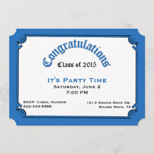 Invitation à la cérémonie de remise des diplômes b