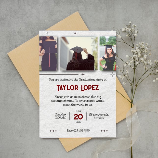 Invitation à la cérémonie de remise des trois dipl (Créateur téléchargé)