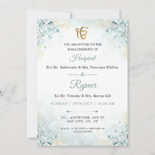 Invitation à la cérémonie de Roka Eucalyptus Gold