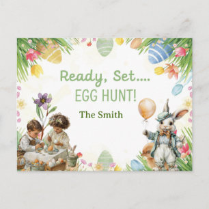 Invitation à la chasse aux œufs de Pâques