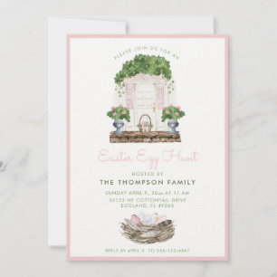 Invitation à la chasse aux oeufs de Pâques