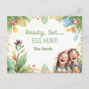 Invitation à la chasse aux œufs de Pâques