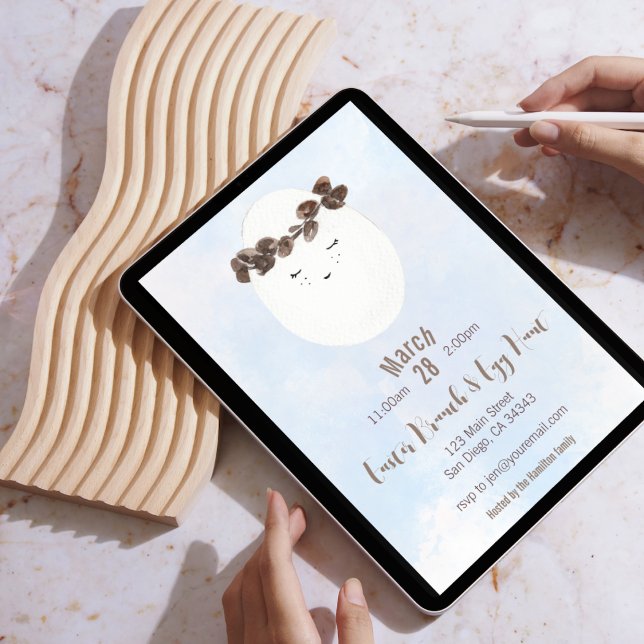 Invitation à la chasse aux oeufs de Pâques de la C (Créateur téléchargé)