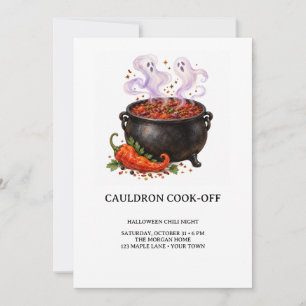 Invitation à la compétition de chili d'Halloween C