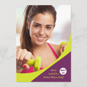 Invitation à la condition physique de la photo Wav