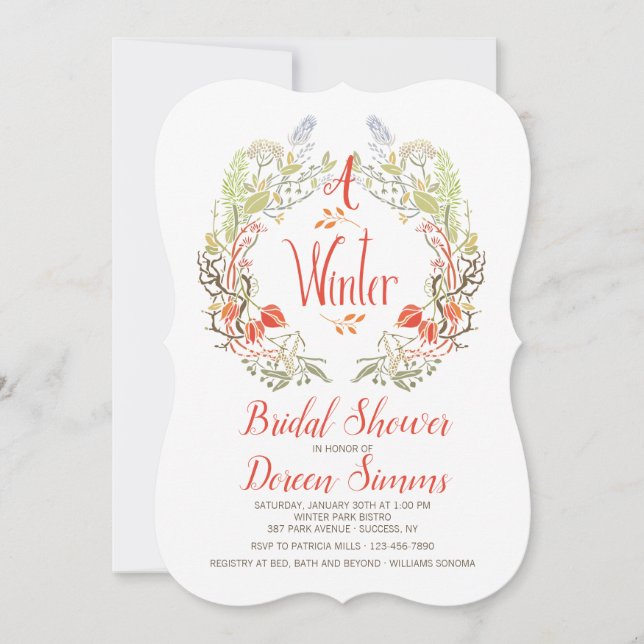 Invitation à la couronne d'hiver (Devant)