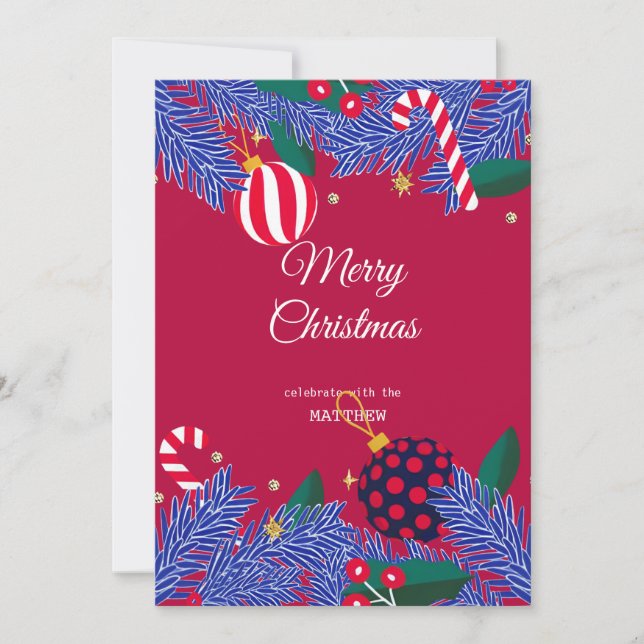 Invitation à la couronne rouge de Berry Noël (Devant)