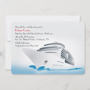 Invitation à la croisière en bateau de croisière p