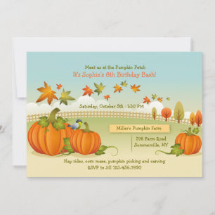 Invitation à la cueillette des Citrouilles d'autom