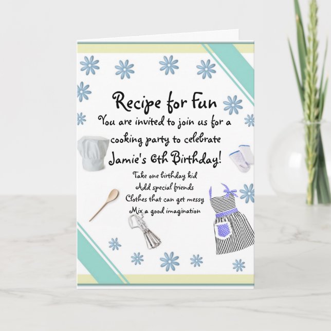 Invitation à la Cuisine de Blue Girls (Devant)