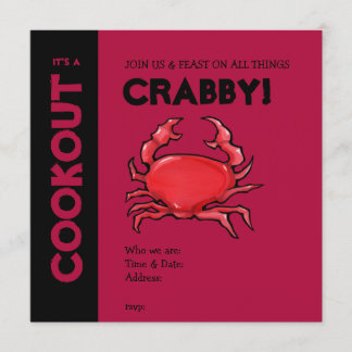 Invitation à la cuisine rouge de crabe rouge