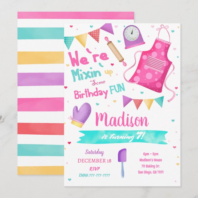 Invitation à la cuisson (Devant / Derrière)