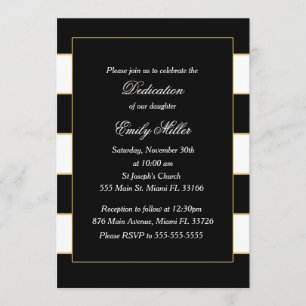 Invitation à la dédicace noire blanche