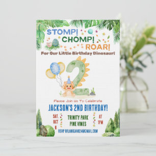 Invitation à la deuxième fête d'anniversaire de di
