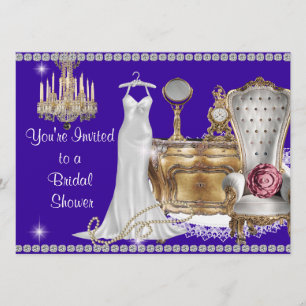 INVITATION À LA DOUCHE BRIDAL VINTAGE