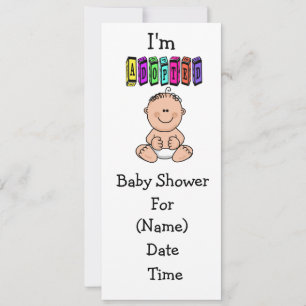 Invitation à la douche d'adoption pour bébé - Cauc