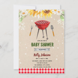 Invitation à la douche de Baby Q