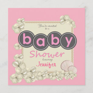 Invitation à la douche de bébé océanique