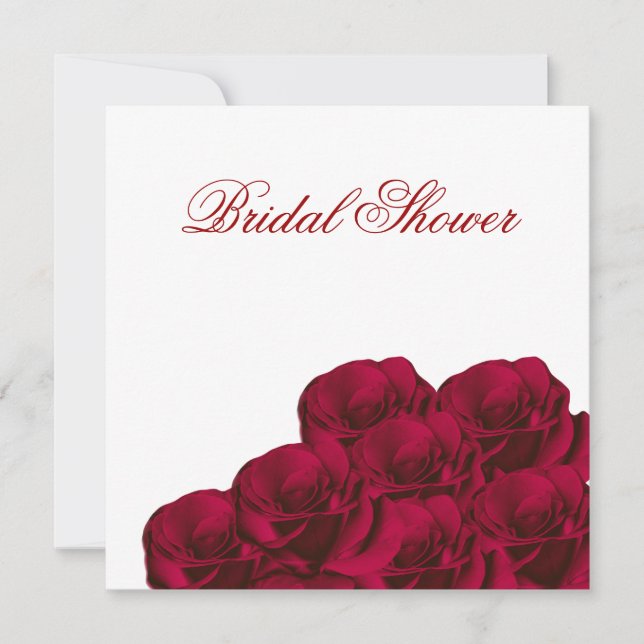 Invitation à la douche de la marée de Red Roses (Devant)