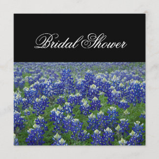 Invitation à la douche de la marée du Texas Bluebo