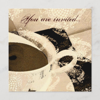 Invitation à la douche de la mariée pour le thé