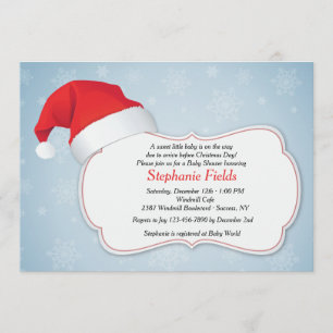 Invitation à la douche de Noël