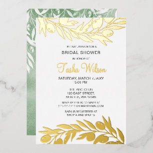 Invitation à la douche de nuptiale de la branche d